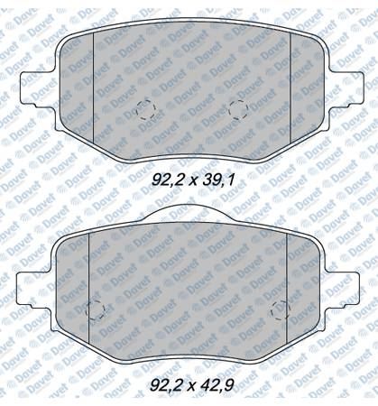 FERBE 00260 Fren Balatasi Arka Wva 26198 Peugeot P208 Ii P2008 Ii 19> Citroen C4 Iii 20> Ds 3 Crossback 18> Corsa F 19>